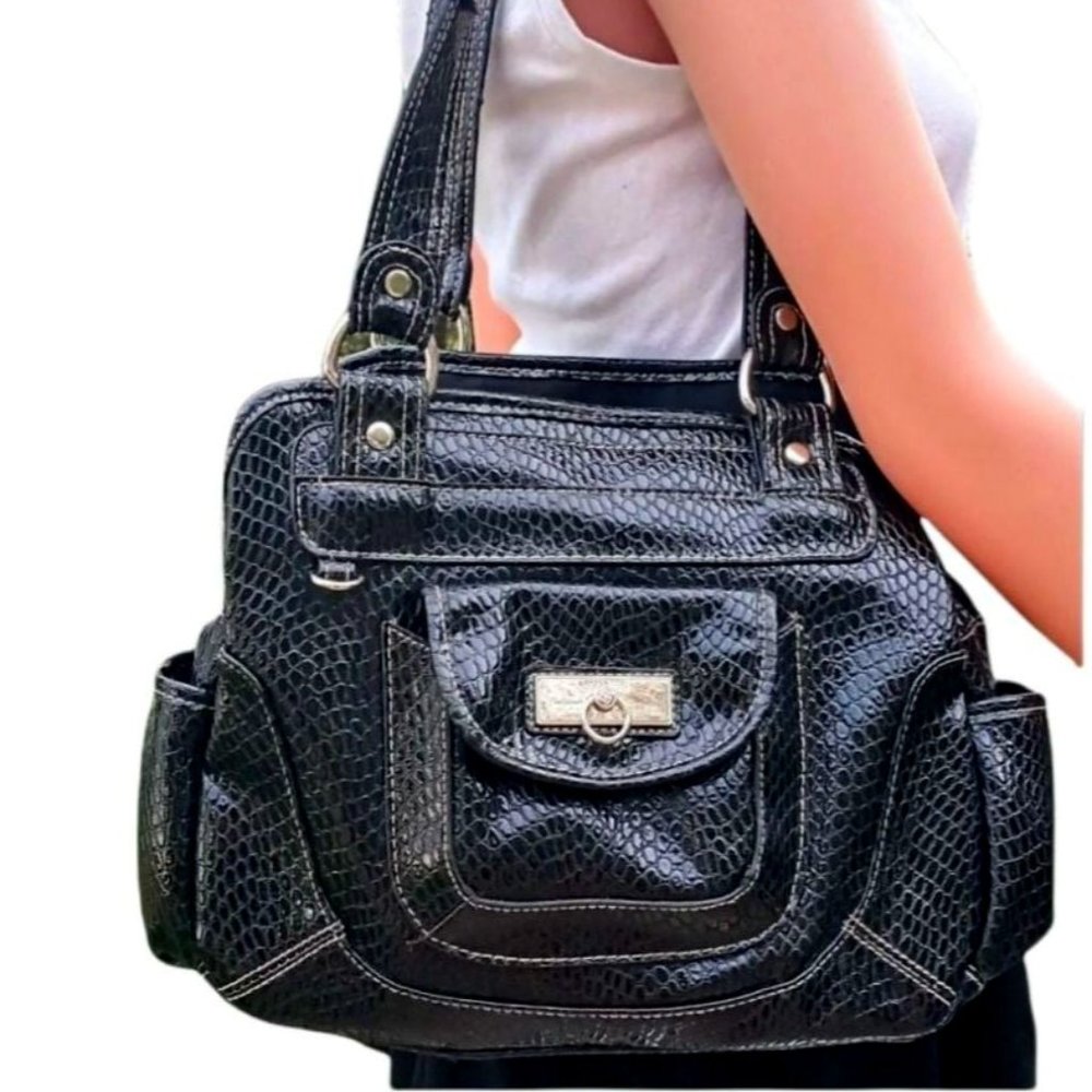 Women's Leather Rosetti  Shoulder Tote